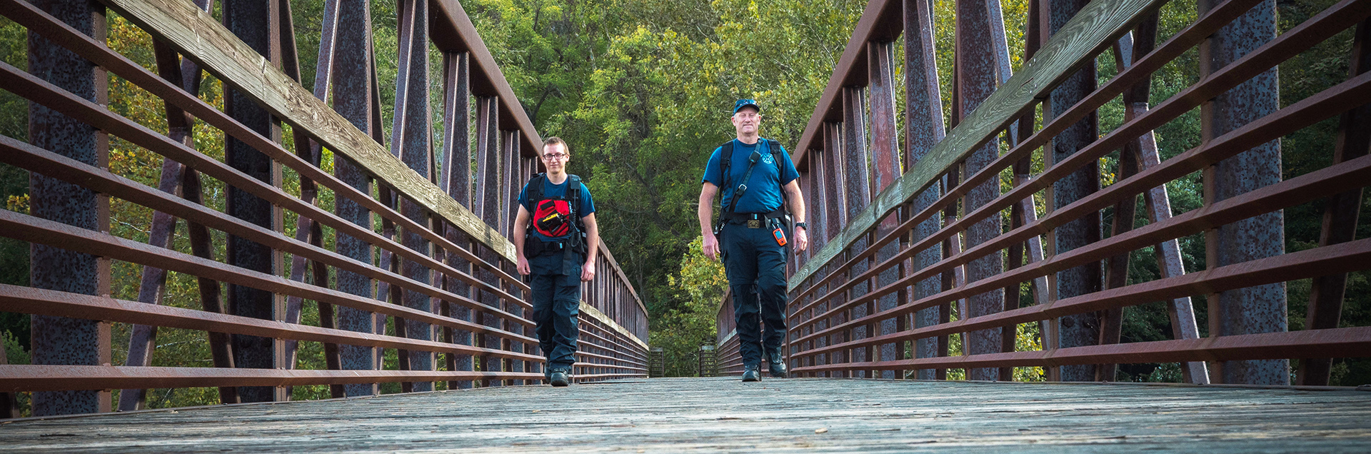 BOCFR members on James River Bridge