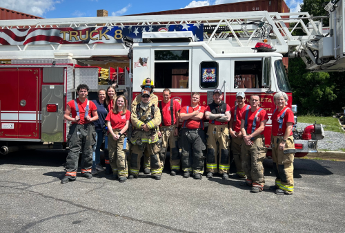 Recent graduates of Fire 1 course in Bedford County - May 2024